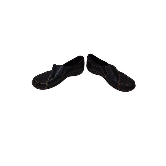 womens clarks pebbled leather slip on size 8.5 - Picture 3 of 5